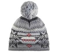 Eisbär - Ike Pompon - Bonnet - One Size - milkgrey / anthracite / ketchup