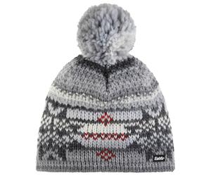 Eisbär - Ike Pompon - Bonnet - One Size - milkgrey / anthracite / ketchup