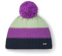 Eisbär - Kid's Star Pompon Mütze - 55 cm - 7-8 Years - dark cobalt / frozen twilight / arctic
