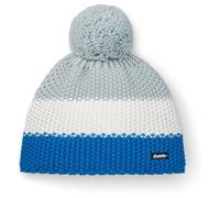 Eisbär - Kid's Star Pompon Mütze - 55 cm - 7-8 Years - eisblau / white / fjord