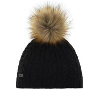 EISBÄR Lou Lux, taille unique, noir, bonnet d'hiver, partiellement doublé, 80128