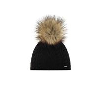 Eisbär Bonnet Nelia Lux Mü pour femme Taille unique Noir/Marron