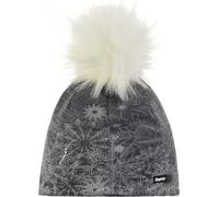 EISBÄR Winter Lux Crystal, One Size, blanc-anthracite, bonnet, avec éléments en cristal, 80126
