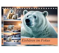 Eisbären im Fokus (Tischkalender 2026 DIN A5 quer), CALVENDO Monatskalender: Portraits der weißen Riesen