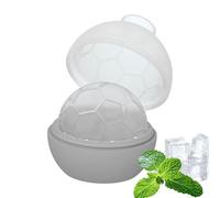 Eisballform - Silikon Footballform Runder Behälter | Runde Kugel Eisballformen | Kühlschrank Essen Familie Getränke Whiskey Cocktails Saft, BPA-frei, Große Eiskugeln