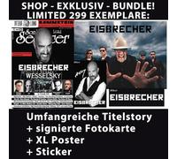 Eisbrecher -Bundle - LIMITED: Signierte Fotokarte + XL Poster + Sticker + Titel Story Sonic Seducer 10/2024 - Kaltfront