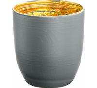 Eisch Espresso-Becher Cosmo Collect, Espressobecher, Espressoglas, Kristallglas, Grau / Gold, 100 ml, 70510963