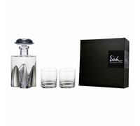 Eisch Whisky Geschenkset Gentleman Platin 3-tlg., 2 Becher mit Karaffe, Kristallglas, Platin, 86577498