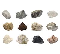Eisco Labs Kit d'introduction aux roches sédimentaires 12 pièces - Comprend des spécimens de 2,5 cm - Idéal pour les salles de classe de géologie et les laboratoires d'essais de base sur le terrain