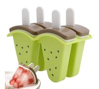 Eiscremeformen | 4 Fächer Einfaches Entformen,Silikon Lolly Maker - Für Familien Sommer Geburtstag Zu Hause Spieltreffen Camping Urlaub Saft Milch Marmelade Und Mehr