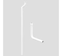 Eisenberg pipe 01.A02.01..0099 blanc, pour suspendre réservoir junior jet, avec coude