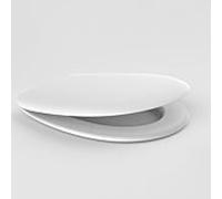 Eisenberg WC siège 56.051.01..0000 avec charnières en acier inoxydable, réglable, blanc