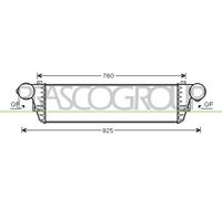 Intercooler, échangeur PRASCO ME026N003