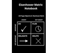 Eisenhower Matrix Notebook: Eisenhower Matrix Notebook: A Tool for Organizing Tasks and Priorities, Efficient Task Management and Planning, Perfect for Students, Professionals, and Entrepreneurs.