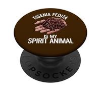 Eisenia Fetida est Mon Animal Spirituel, Un élevage de vers drôles PopSockets PopGrip Adhésif