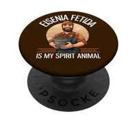 Eisenia Fetida est Mon Animal Spirituel, Un élevage de vers drôles PopSockets PopGrip Adhésif