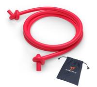 EISENKNIE Bande Fitness 5 mètres - Bande de Résistance Ronde en Silicone pour Ringer MMA Arts Martiaux Entraînement - 18mm - Rouge - Sans Latex