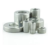 Eisenwaren2000 Douille d'écartement M8 en aluminium - Diamètre extérieur : 20 mm - Diamètre intérieur : 9 mm - Longueur : 20 mm - (10 pièces) Entretoises - Rondelle d'écartement - Douille en aluminium