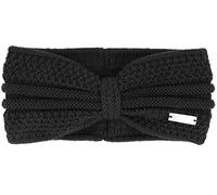 Eisglut Esmeraldal Bandeau en Laine mérinos pour Femme, fabriqué en Allemagne, Noir