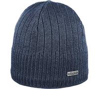 Eisglut Kai Bonnet en Coton pour Femme M Bleu Marine chiné