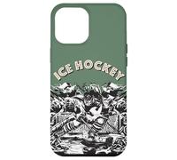 Eishockey Gardien de But Tatouage Puck Hockey Raquette LOL Team Fan Coque pour iPhone 12 Pro Max
