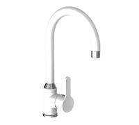 EISL Disegno Nuevo Mitigeur monocommande pour évier, 1 pièce, blanc/chrome, NI182DINWCR