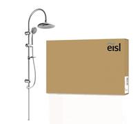 EISL DX1005CS-A SOMMERREGEN Set de douche, garniture de douche avec douche de pluie (Ø 220 mm) et douchette à main 3 jets, idéal pour équiper ultérieurement - Set de douche de pluie, chrome