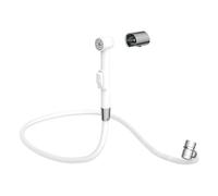 EISL DX25W-A Douchette de lavabo pour cuisine, salle de bain, buanderie ou atelier, kit avec tuyau de 1250 mm et adaptateur Blanc