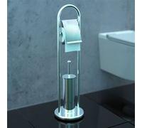 EISL Ensemble de Toilette sur Pied 2 en 1 Chrome Salle de Bain Intérieur 438825 Argent G