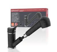 EISL GRANIT NI183SMCR-LP Robinet d'évier basse pression avec douchette, pivotant à 360°, noir, idéal pour double évier, robinet de cuisine, mitigeur monocommande basse pression