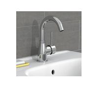 EISL FUTURA NI075FUTCR-LP Robinet de lavabo, robinet salle bain, mitigeur lavabo avec fonction d'économie d'énergie, orientable à 360°, robinet lavabo de bains chrome