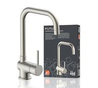 EISL NI182GANI Robinet d'évier FUTURA avec bec haut, mitigeur monocommande aspect acier inoxydable