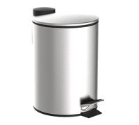 EISL Poubelle de salle de bain (3 litres) en acier inoxydable, couvercle avec système d'abaissement automatique, poubelle hygiénique amovible