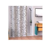 Eisl - Rideau de douche avec mosaïque gris 200x180x0,2 cm Gris