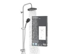 EISL SPEED Kit de douche sans robinetterie, système de douche sans robinetterie avec grande douchette de tête, ensemble de douche pour rénovation, douchette avec 8 fonctions, kit de montage complet et