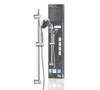 EISL WELLY DX6051CSB Kit de douchette avec tuyau et support, joint d'économie d'eau, pommeau de douche avec tuyau Chromé