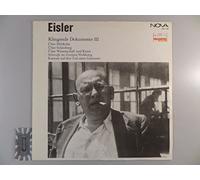 Eisler, Hanns - Klingende Dokument 1 ,2 und 3 [3 Vinyl-LP´s/880039/880064/880098].