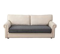 Eismodra Housse de canapé sectionnel pour canapé à 3 Coussins, Housse de canapé antidérapante pour Chiens, Chats, Enfants, Causeuse inclinable en Forme de L avec accoudoirs et Dossier, Gris foncé
