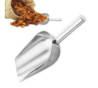 Eisschaufel aus Metall, Eisschaufel für den Gefrierschrank - Eisschaufel aus Edelstahl - Mehrzweck-Trockenbehälter-Schaufel, Werkzeug, Süßigkeiten-Schaufel für Bar, Party, Hochzeit,