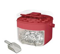 Eiswürfelbehälter mit Deckel - Eiswürfelform - Eiswürfelbehälter - Antihaft-Eiswürfelbereiter im Pressen-Design mit Griff und Deckel für den Alltag in der Küche beim Picknick Camping Zusammenkünfte