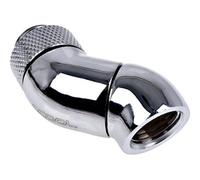 Alphacool Adaptateur Eiszapfen double 45° pour système de refroidissement liquide – Chrome