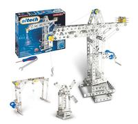Eitech 00005 Jeu de Construction métallique Multimodèle - Grue à Tour, Pont Levant et Moulin à Vent 3-en-1, Jouet de Construction pour Filles et garçons à partir de 8 Ans