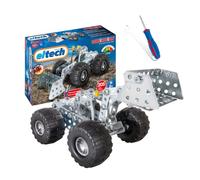 Eitech 00084 Jeu de Construction métallique - Chargeuse sur pneus, véhicule de Chantier avec 200 pièces, kit modèle à Construire, Jouet de Construction pour Enfants à partir de 8 Ans