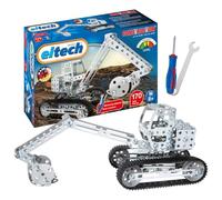 Eitech 00087 Jeu de Construction métallique - Pelleteuse I, véhicule de Chantier avec 170 pièces, kit Voiture modèle à Construire, Jouet de Construction pour Enfants à partir de 8 Ans
