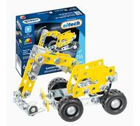 Eitech 00253 Kit de construction en métal - Mini pelleteuse - Jouet de construction pour enfants à partir de 6 ans - Véhicule de chantier avec bras de pelle mobile