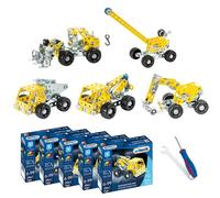 Eitech Kit de construction en métal - Mini véhicules de chantier (lot de 5)
