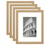 Eitida Cadre Photo Moderne 20x25 cm ou 13x18 cm Avec Passe-Partout, Pour Tableau Mural ou Bureau Design Épuré et Minimaliste, Pack de 4