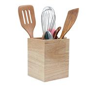 Eitida Porte-Couverts en Bois pour Ustensiles de Cuisine Rustique,Cuillère à Couteau,Spatule, Cuillère à Fente,Baguettes.Range Couvert Vertical, Organisateur de Support pour Cuisine, Comptoir.