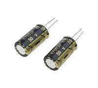 Eiudxue 2 pièces 18 * 35mm 4700uF 50V condensateur électrolytique en Aluminium 105°C Dimension
