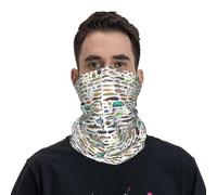 EIUIIOXU Bandana cache-cou imprimé « Cent poissons et vie océanique » pour la plongée sous-marine, accessoire de sport de plein air pour hommes, femmes et adultes.